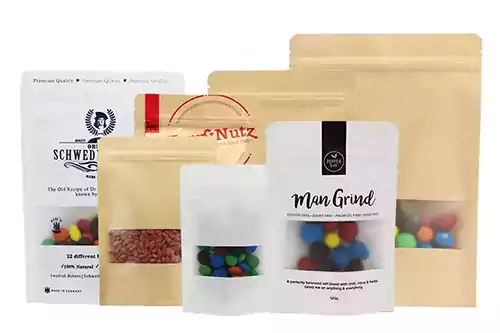 Weed edible packaging with window