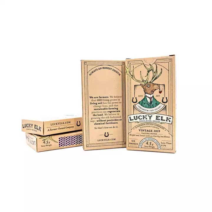 Retro cannabis pre-roll packaging