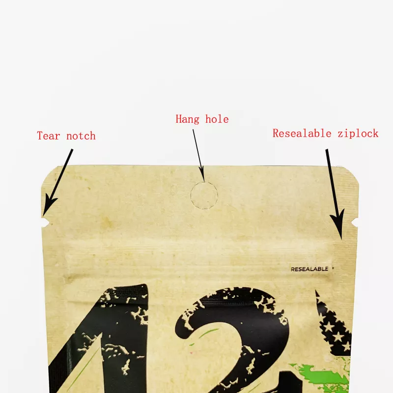 Cali Custom Resealable 420 Black Custom Printed Mylar Bags