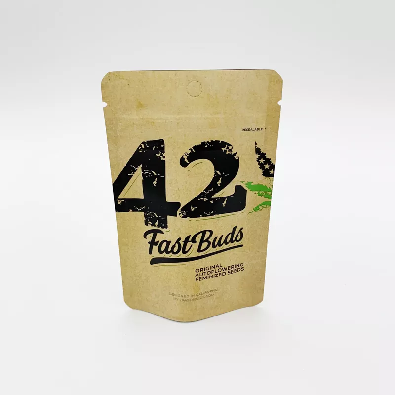 Cali Custom Resealable 420 Black Custom Printed Mylar Bags