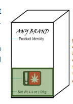 The shaded
green area is the
bottom 30% of
the principal
display panel
where the net
weight should be
displayed.