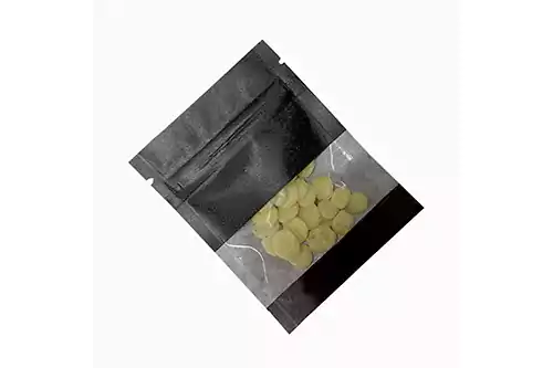 Small Black Kraft Resealable CBD Packaging Bags 2.7 x 3.5 Inches