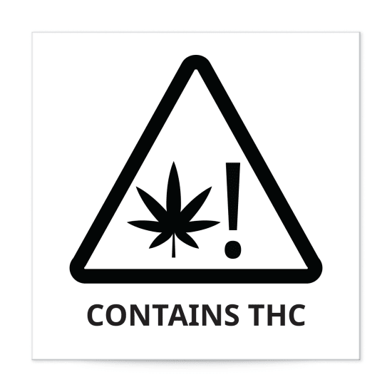 1-1/2 x 1-1/2 Cannabis THC Template