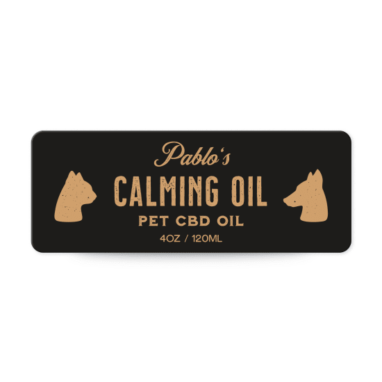 1 x 2-5/8 CBD Label Templates for Pet Products