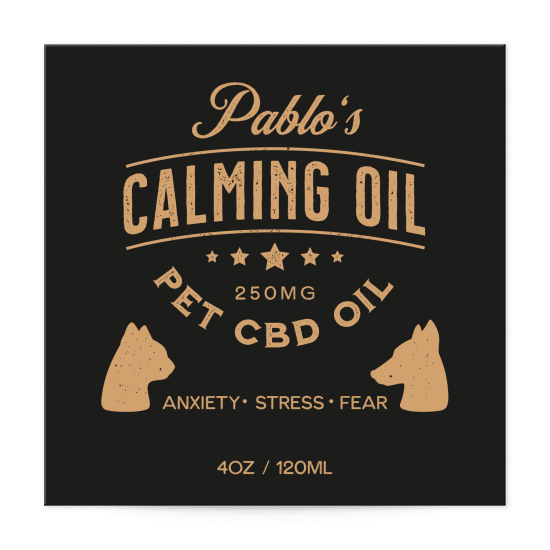 3 x 3 CBD Label Templates for Pet Products