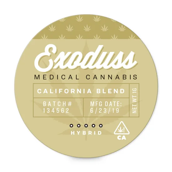 2-1/2 Gold Label Marijuana Template