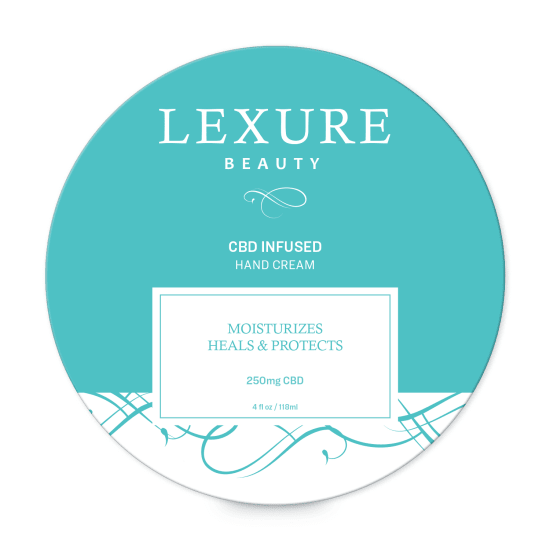 2-1/2 Luxury Teal Cannabis Label Template