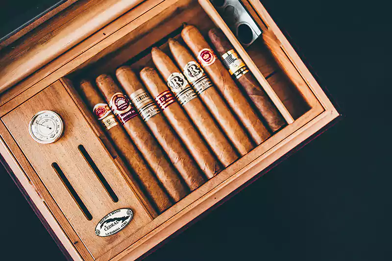 wooden cigar box