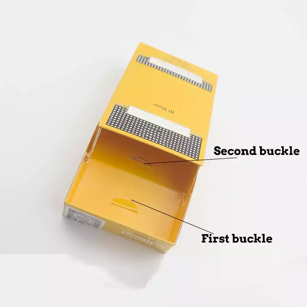 Yellow Child Proof Pre Roll Packaging Boxes With Two Buckles