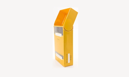 Yellow Child Proof Pre Roll Packaging Boxes With Two Buckles