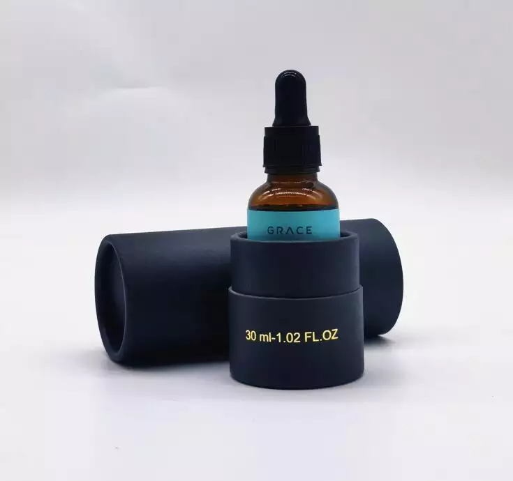 Cylindrical Paper Packaging Box For CBD Intensive Relief Rub