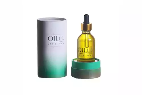 Cylindrical Cardboard Tincture Bottle Packaging