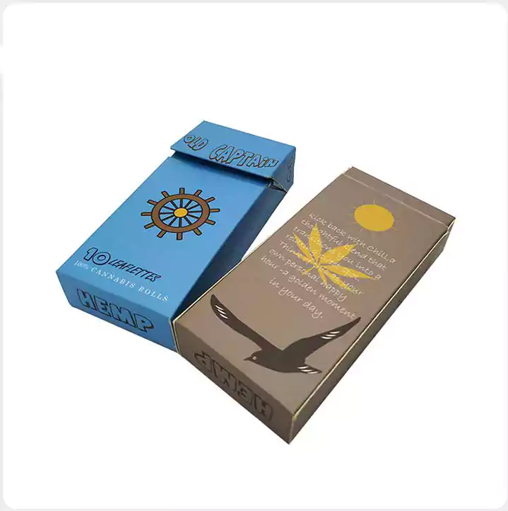 Convenient Flip Color Printing Pre Roll Box Paper Packaging Box