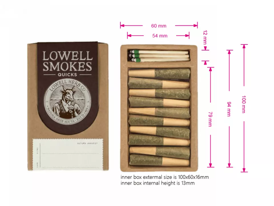 pre roll packaging with matches