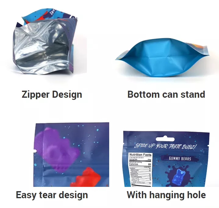 Hemp Zipper CBD Edible Bags
