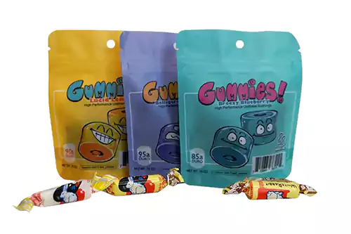 Hemp Zipper CBD Edible Bags/Gummies Bags