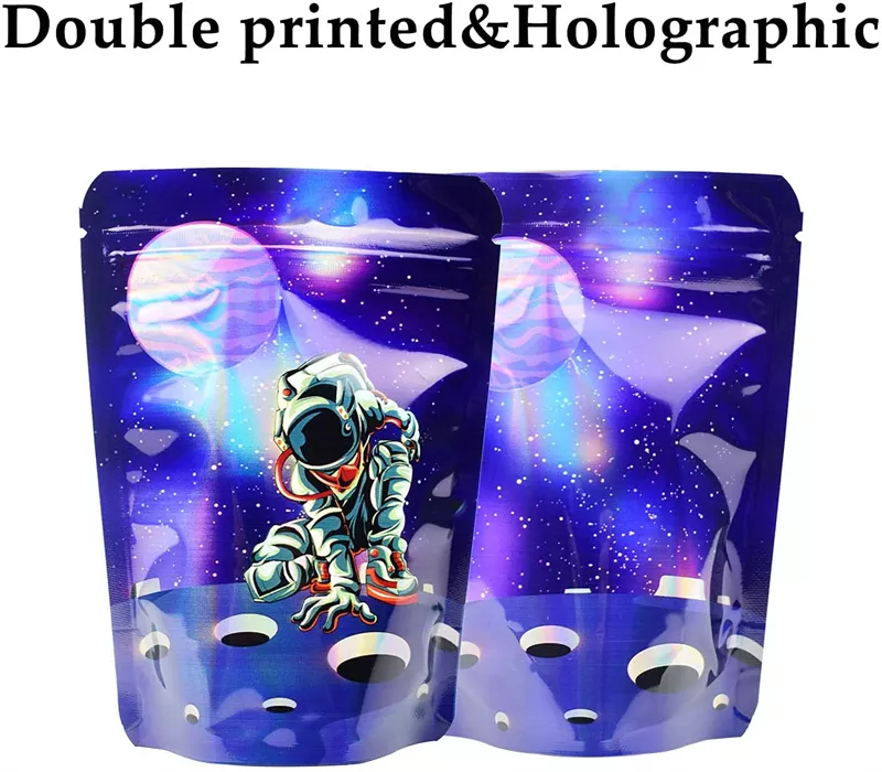 Double Printed & Holographic Mylar Pound Bags