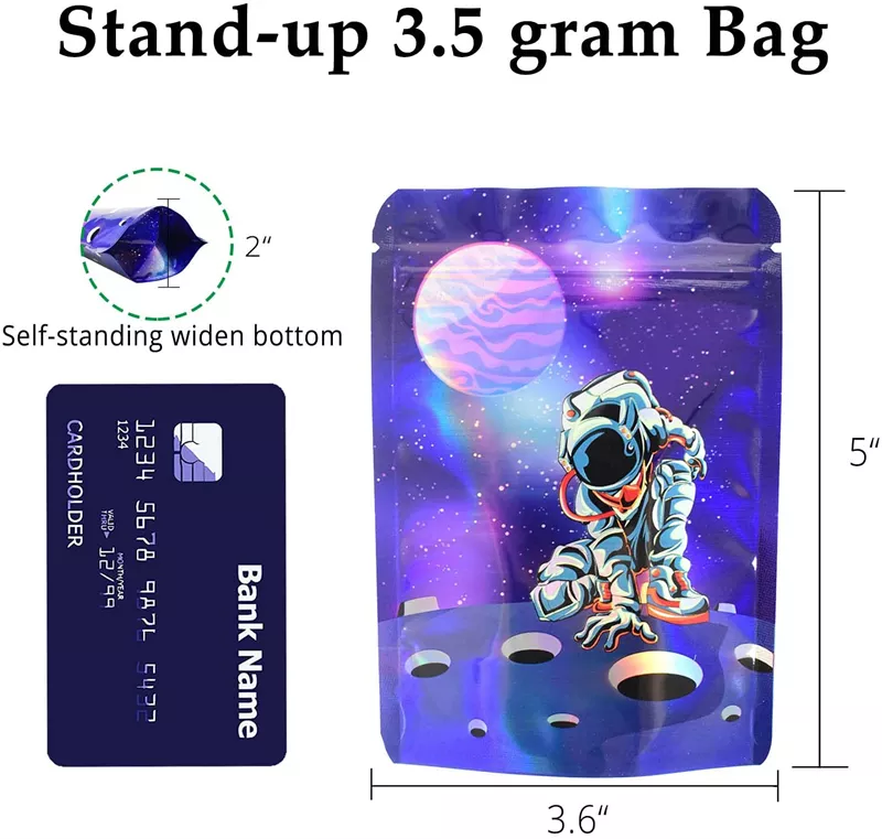 Double Printed & Holographic Mylar Pound Bags