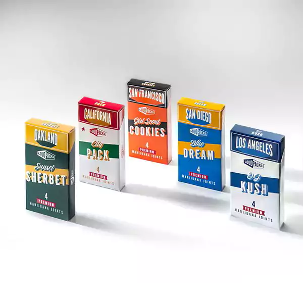 Artistic Packaging for Premium Pre-Rolled Joints