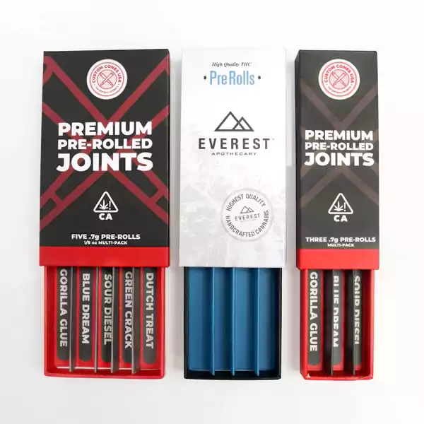 Pre Roll Packaging with Labels