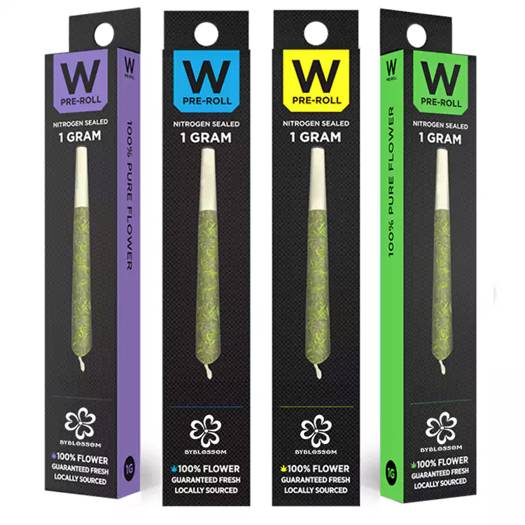 Pre Roll Packaging with Labels