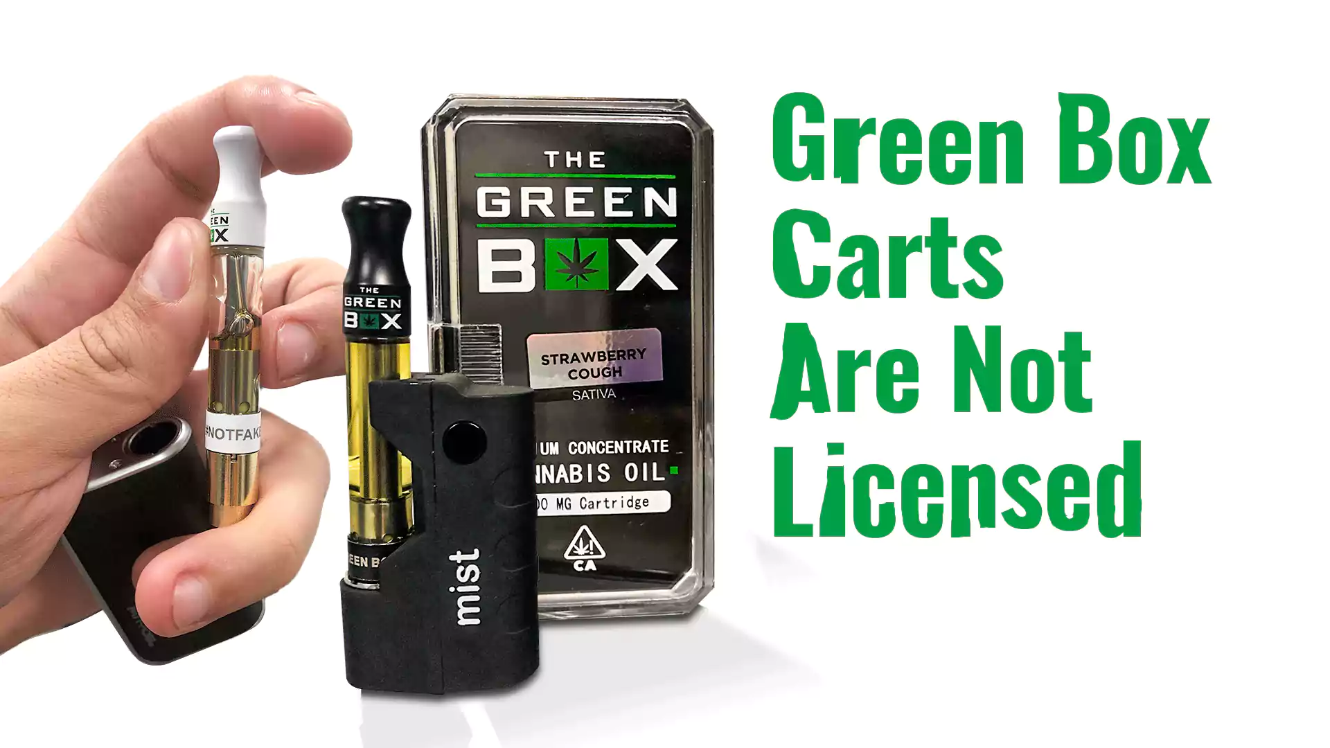 Green Box Carts are not licensed