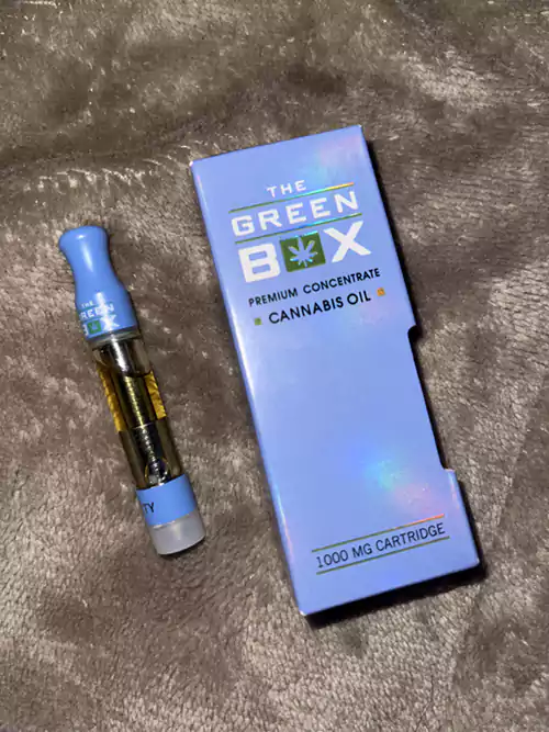 Green Box Carts' Vape Cartridge Packaging