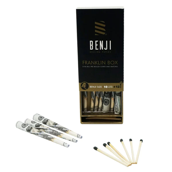 Franklin Pre-Roll Box Packaging with Matches