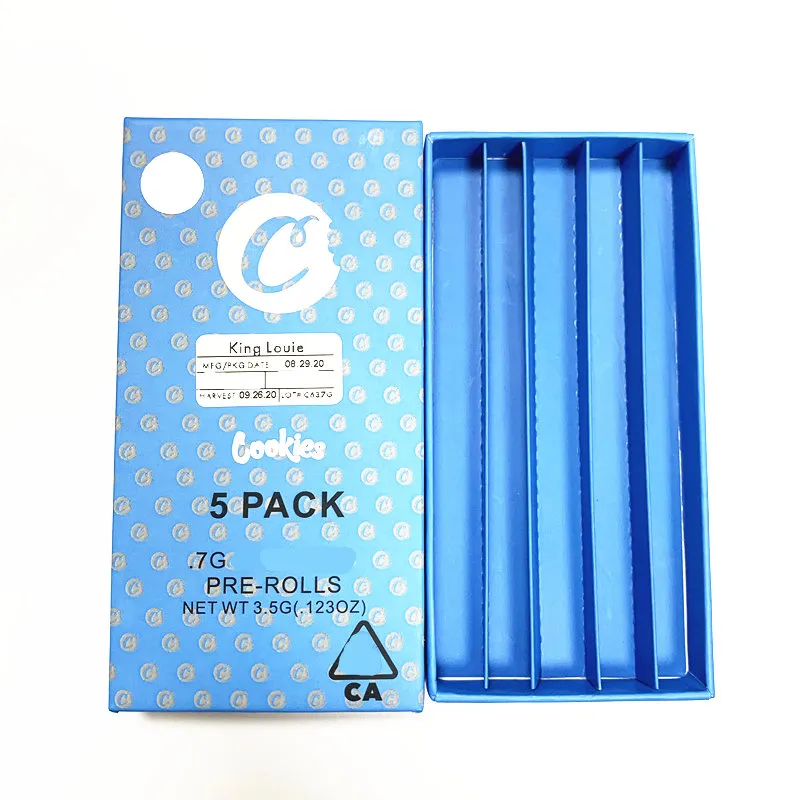 Empty Cookies Pre-rolled Joints Package 5 Pack Children Resistant Design