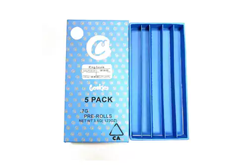 Empty Cookies Pre-rolled Joints Package 5 Pack Children Resistant Design