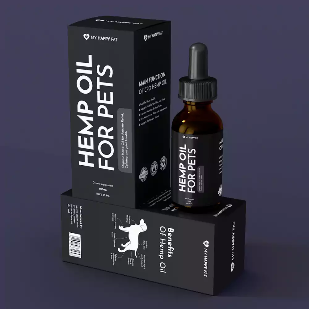 Pet CBD Tincture Packaging Boxes