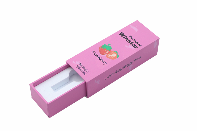 Strawberry Flavor Cannabis Vape Pen Boxes with Factory Price