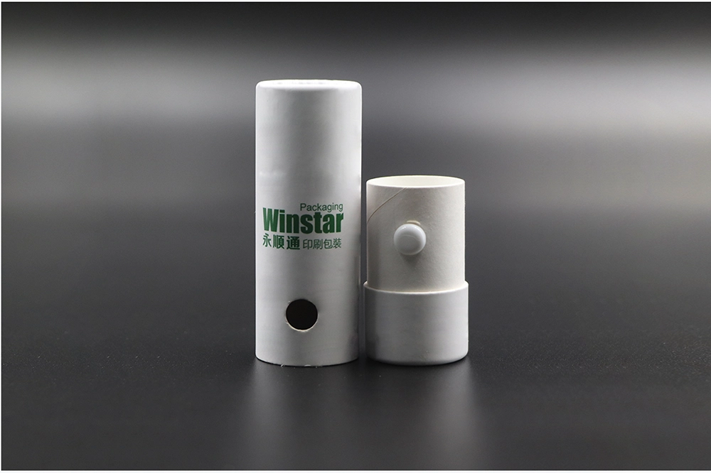 Cylindrical Electronic Cigarette Cartridge Paper Box with Child Lock