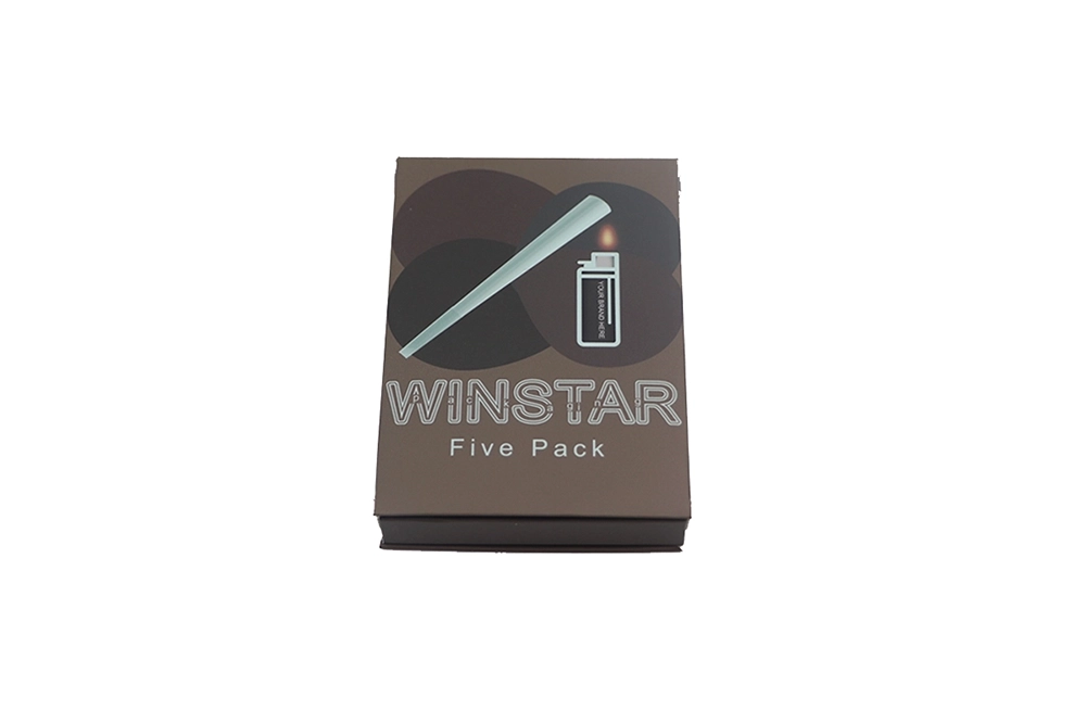 Blank Pre-roll box with Lighter 5 Pack