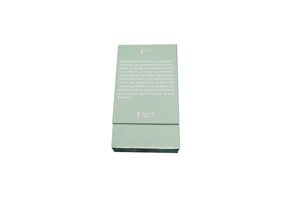 Flip-Top Cardboard Pre-rolled Cigarette Case with Childproof