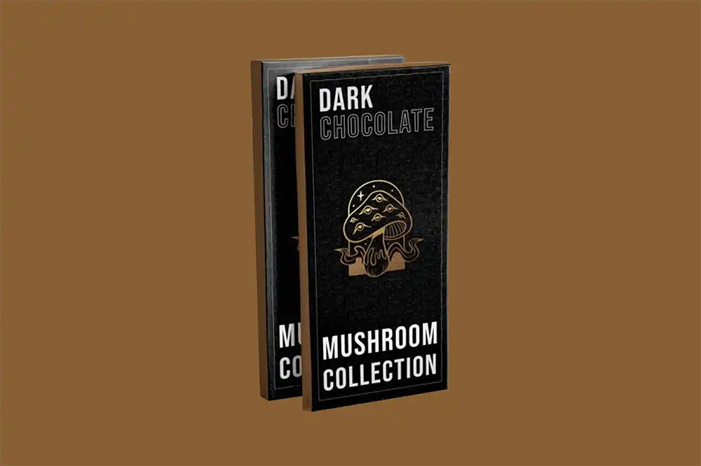 Custom Mushroom Chocolate Bar Packaging