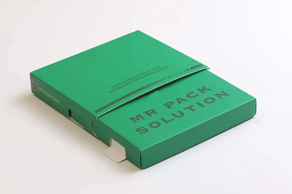 Green Wide-Format Pure Paper Pre-Roll Box for 5 Pre-Rolls