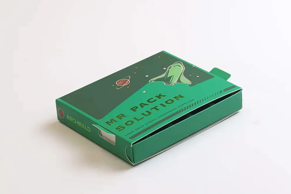 Green Wide-Format Pure Paper Pre-Roll Box for 5 Pre-Rolls