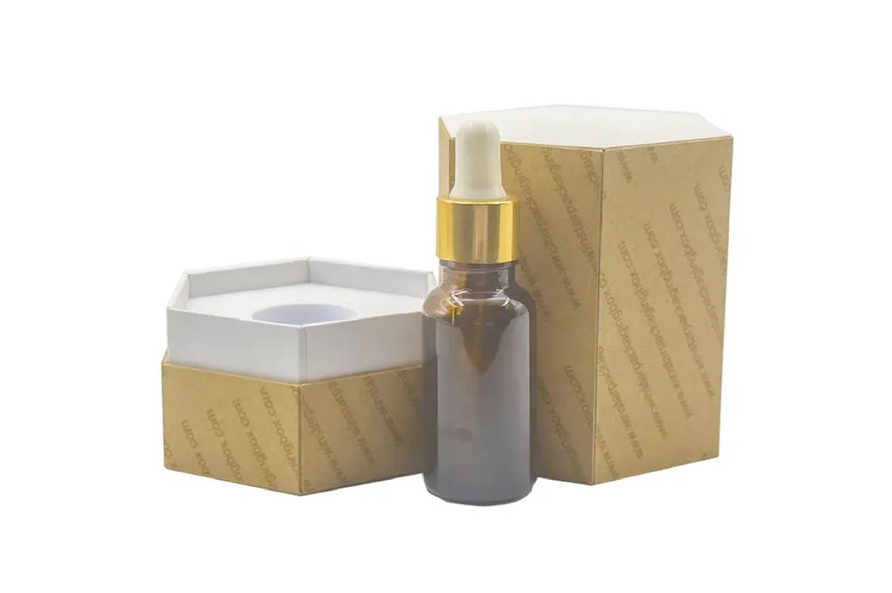Customizable Glass Dropper Bottle Packaging Lid&Bottom Tincture Box