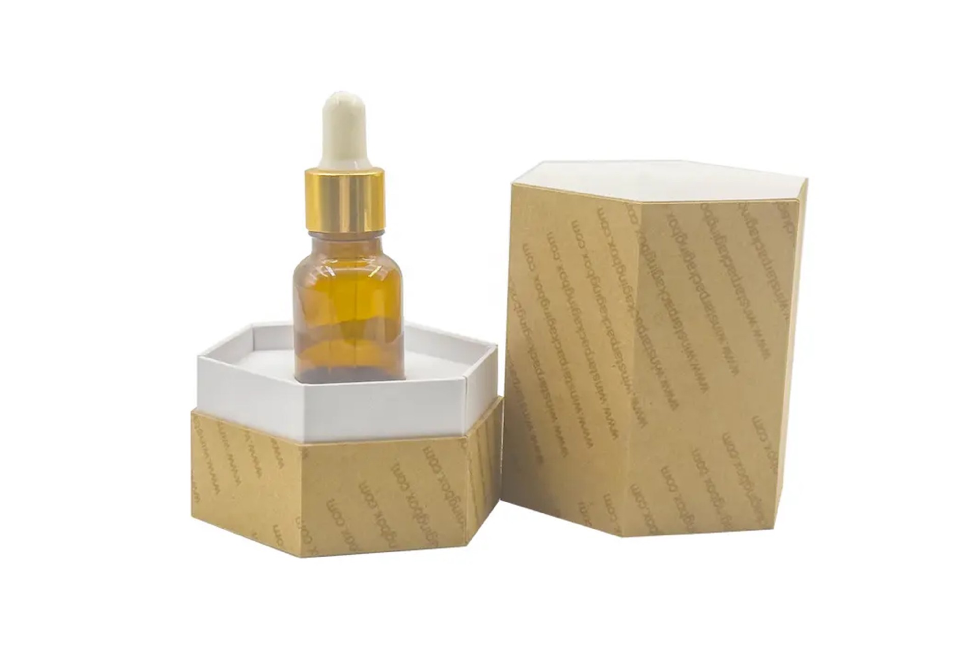 Customizable Glass Dropper Bottle Packaging Lid&Bottom Tincture Box