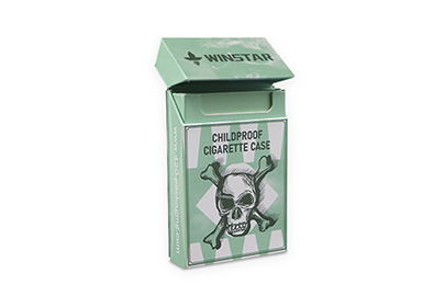 Flap Top Pre Roll Recycled Paper Box Green Color