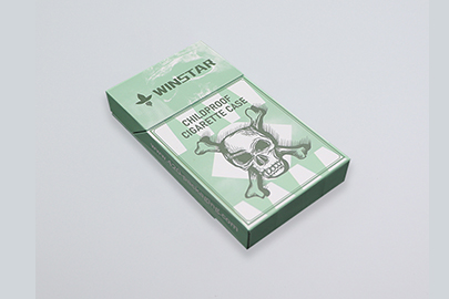 Flap Top Pre Roll Recycled Paper Box Green Color