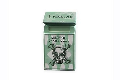 Flap Top Pre Roll Recycled Paper Box Green Color