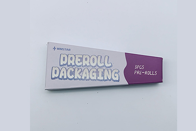 Pre Roll Packaging 3 Paper Preroll Cone Box Purple