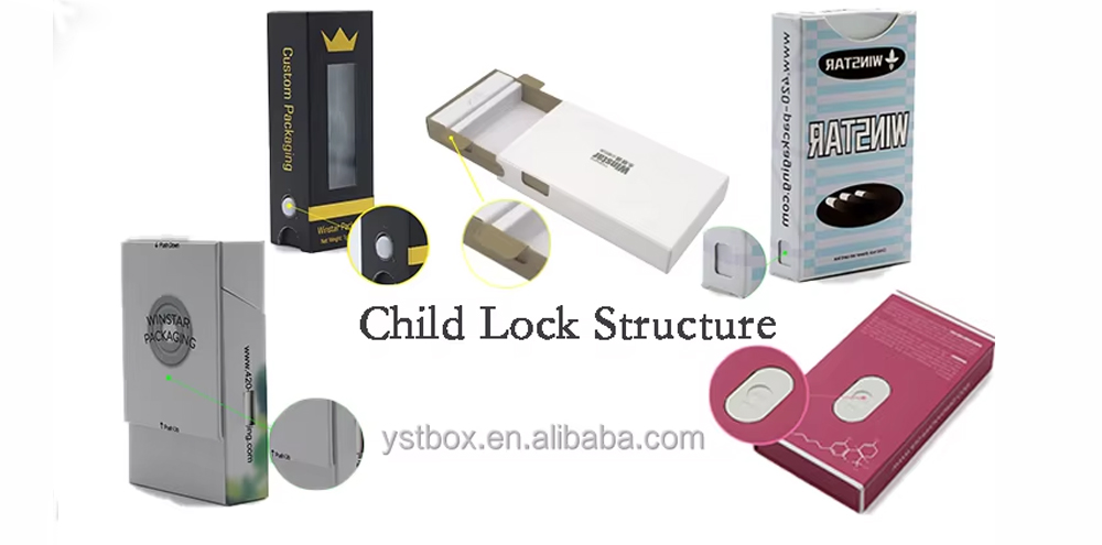 paper box with child lock