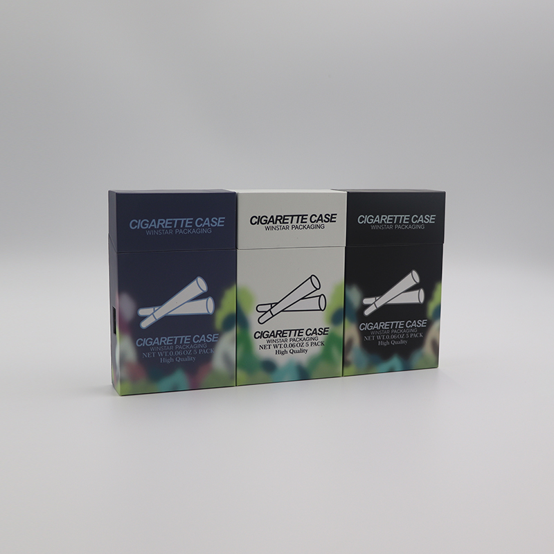 Preroll Pack Box Child Resistant Button