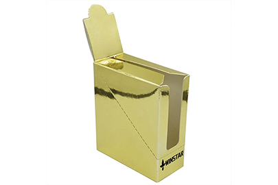 Custom Made Display Boxes Gold Cardboard