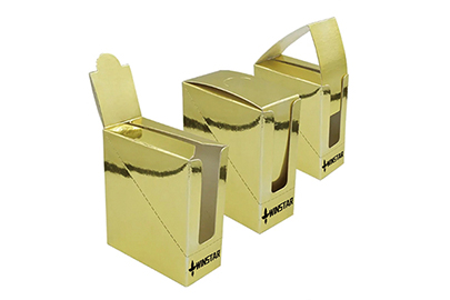 Custom Made Display Boxes Gold Cardboard