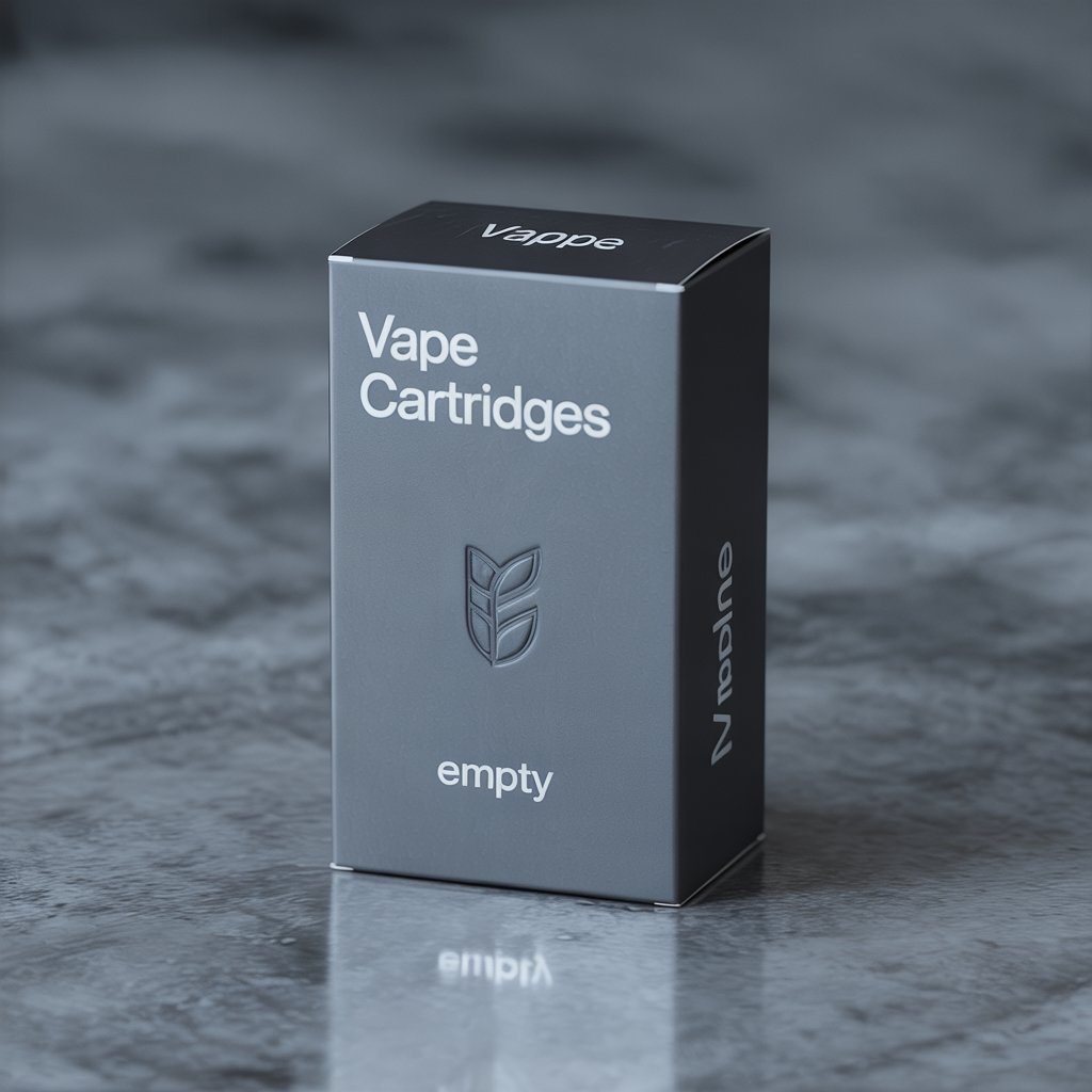 Empty Vape Cartridge Packaging Box
