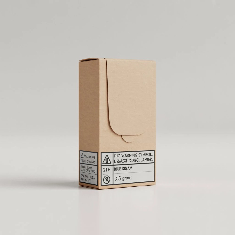 Child-Resistant Pre-Roll Boxes with Compliant Labels